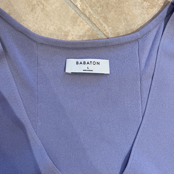 Aritzia Babaton Sleeveless Knit Top with Cape Detail - Picture 2 of 8